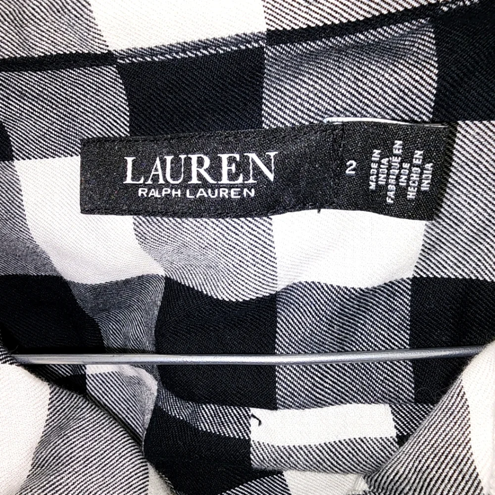 Lauren Ralph Lauren Buffalo Check Belted Twill Long Sleeve Midi Shirt Dress Sz 2 - Picture 6 of 8